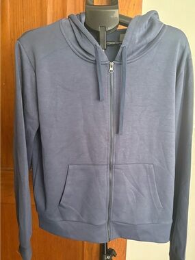 NWT Alvin’s Island Blue Jeans Lightweight Full Zip Hoodie Size L $39.99